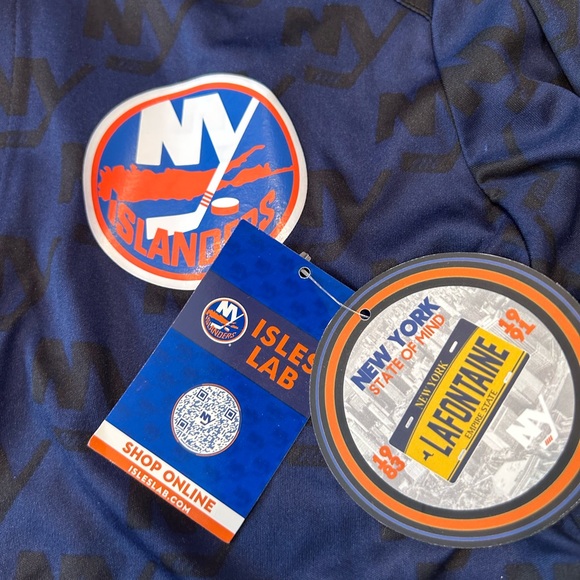 NWT New York Islanders NHL Monogram Athletic Quarter Zip Top Women’s Size Small - Picture 4 of 6